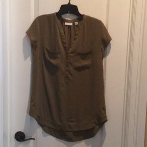 Olive green pullover blouse!!